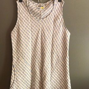Flax Brand Sleeveless Bias Linen Tank Top